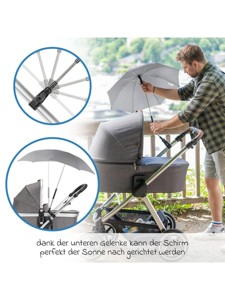 Zamboo Universal Sonnenschirm für Kinderwagen und in grau günstig kaufen onesize