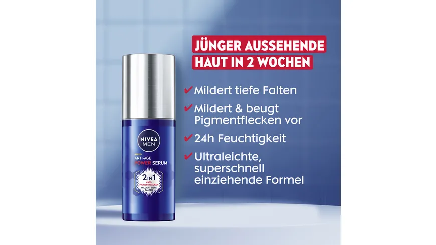 NIVEA MEN Luminous Anti-Age Power Serum 30 ml