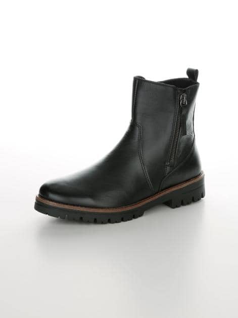 Stiefelette mit seitlichen Reißverschlüssen