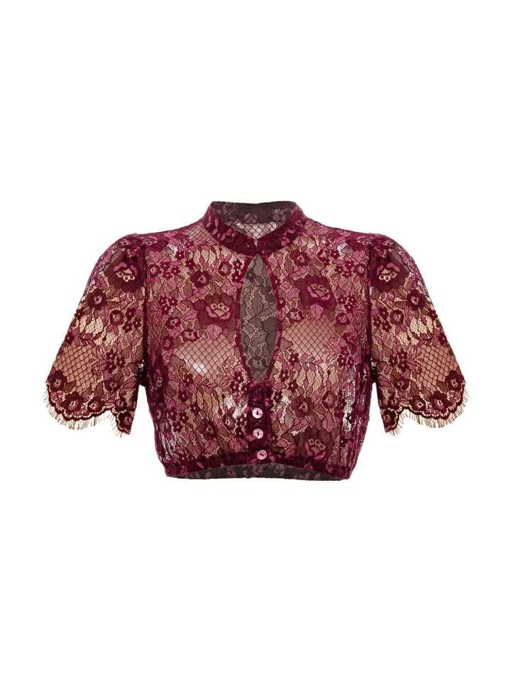 KRÜGER Dirndlbluse 213166 in bordeaux günstig kaufen 34