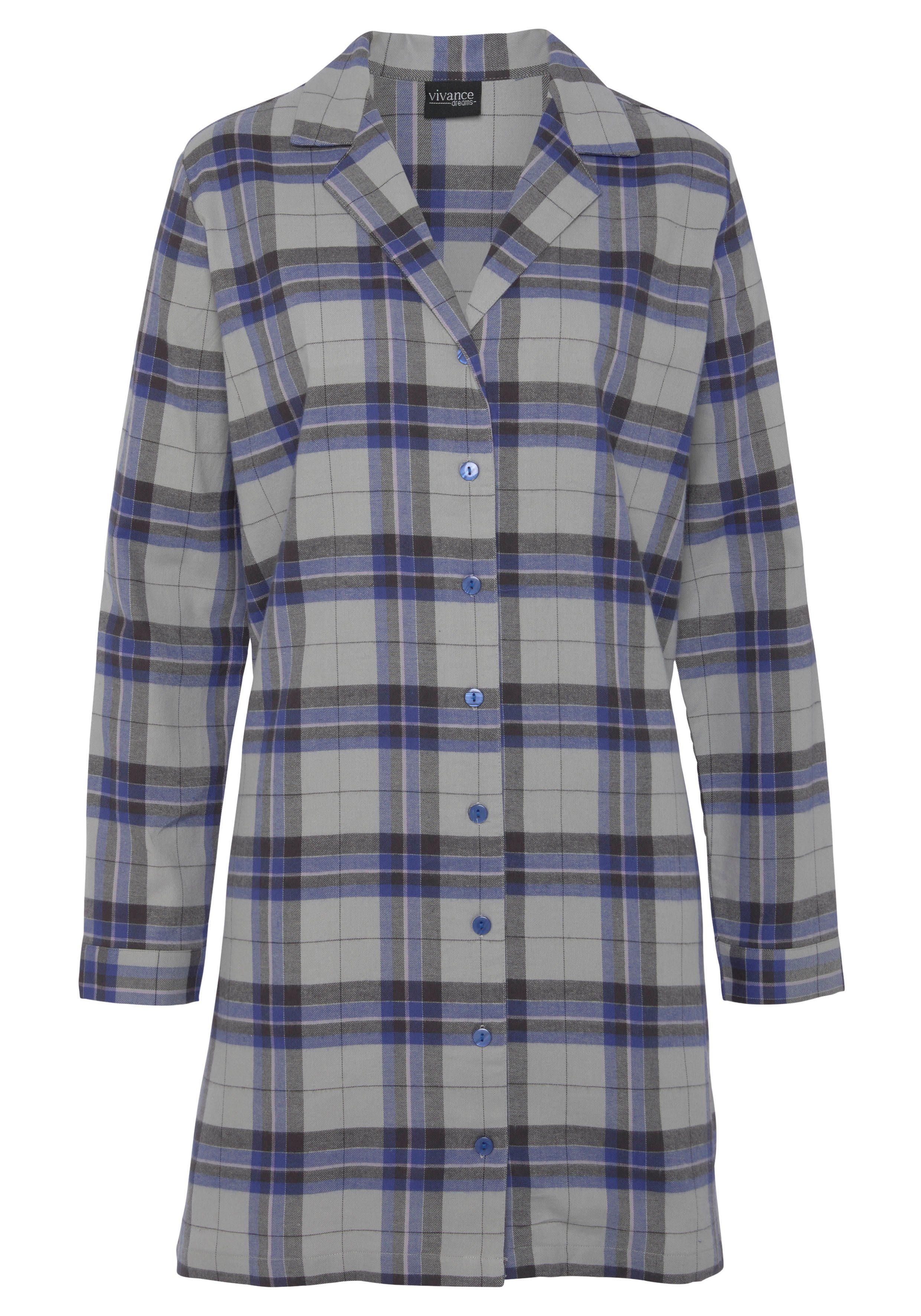 Vivance Dreams Nachthemd (1-tlg) aus kuschelig weichem Flanell