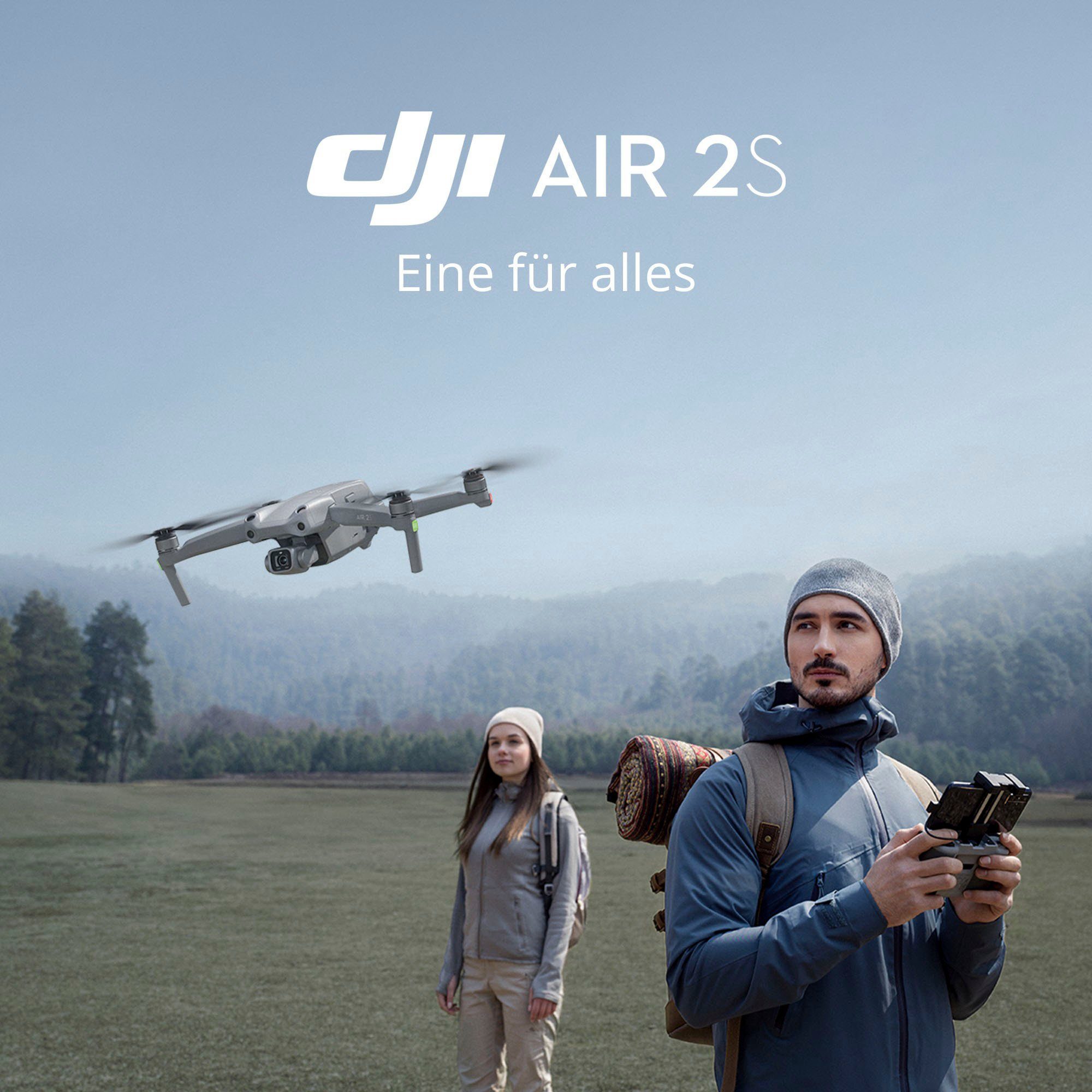 DJI AIR 2S Drohne (5,4K, 1-Zoll CMOS-Sensor, 5,4K Video, Hindernisvermeidung in 4 Richtungen)