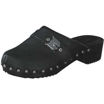 Leone Clogs in schwarz