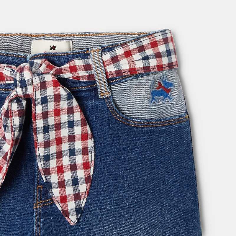 Jean slim ceinture amovible