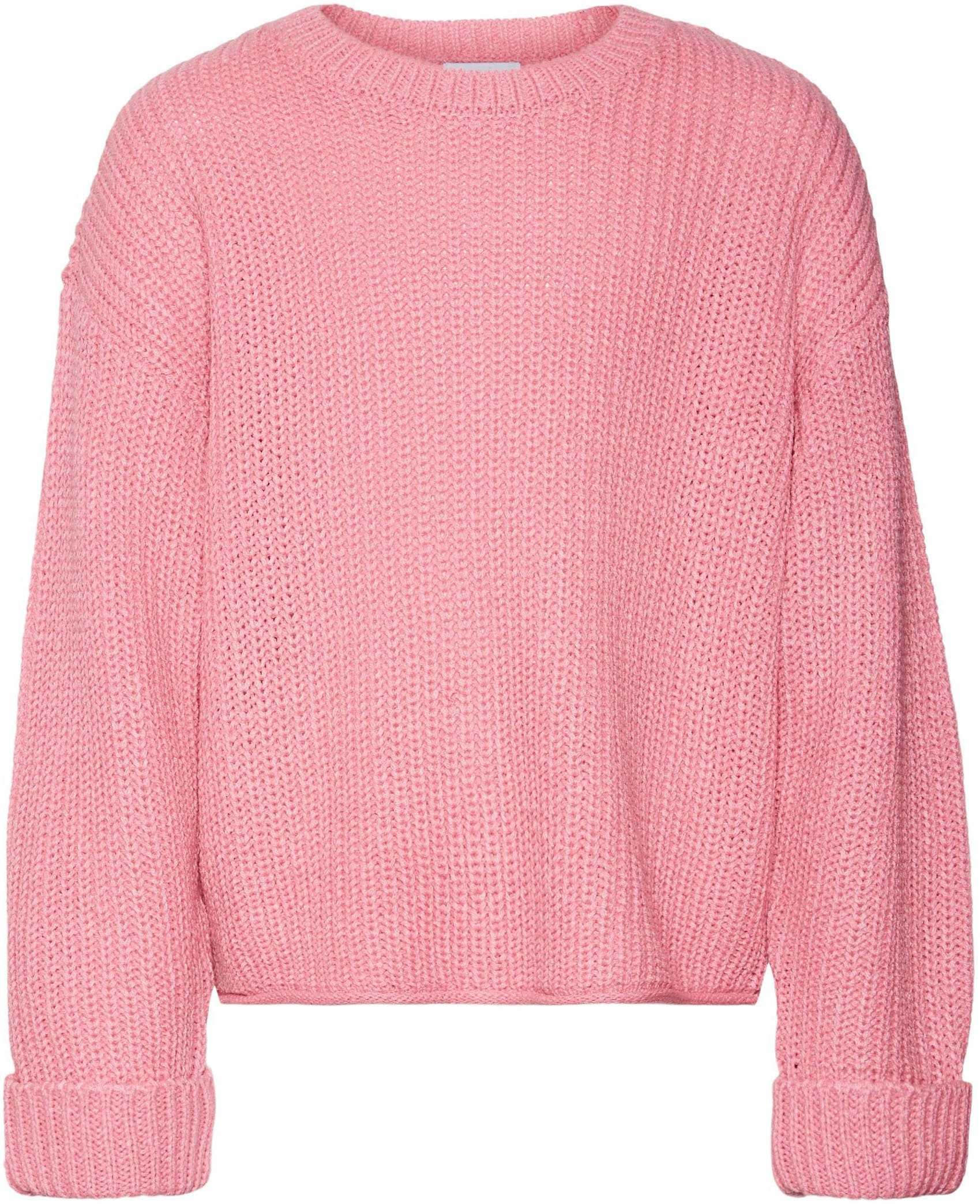 Vero Moda Girl Strickpullover VMSAYLA FOLD LS O-NCK PULLOVER GIRL NOOS