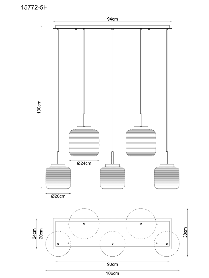 Globo lighting Hängeleuchte 