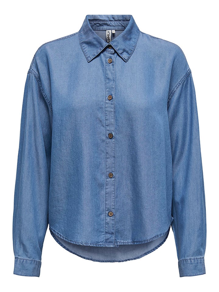 ONLY Bluse in Blau günstig kaufen
