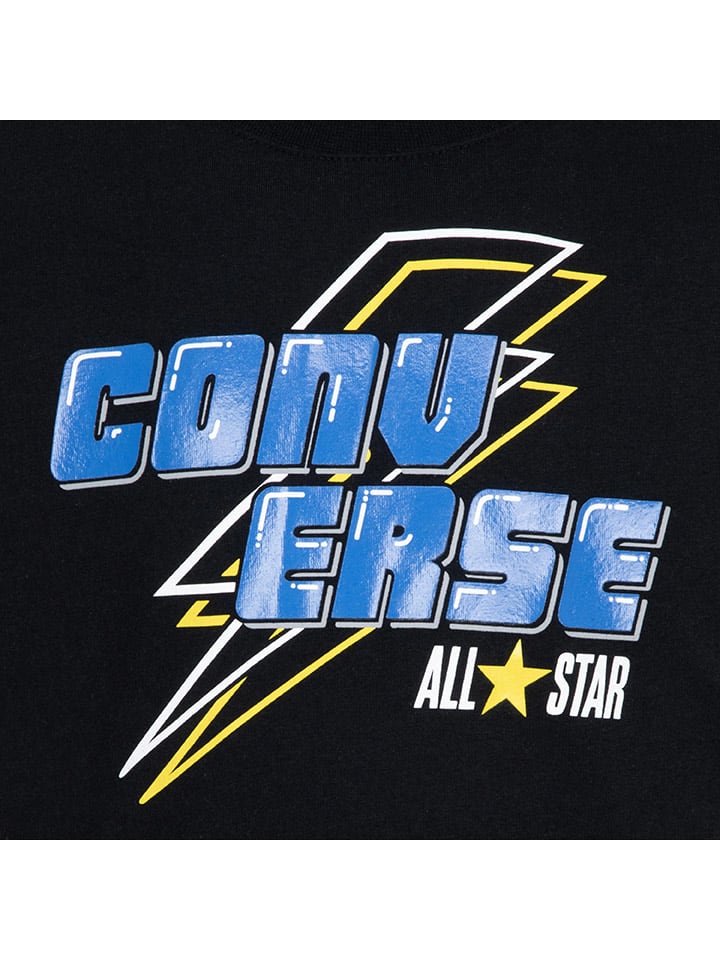 Converse Shirt in Schwarz/ Blau günstig kaufen