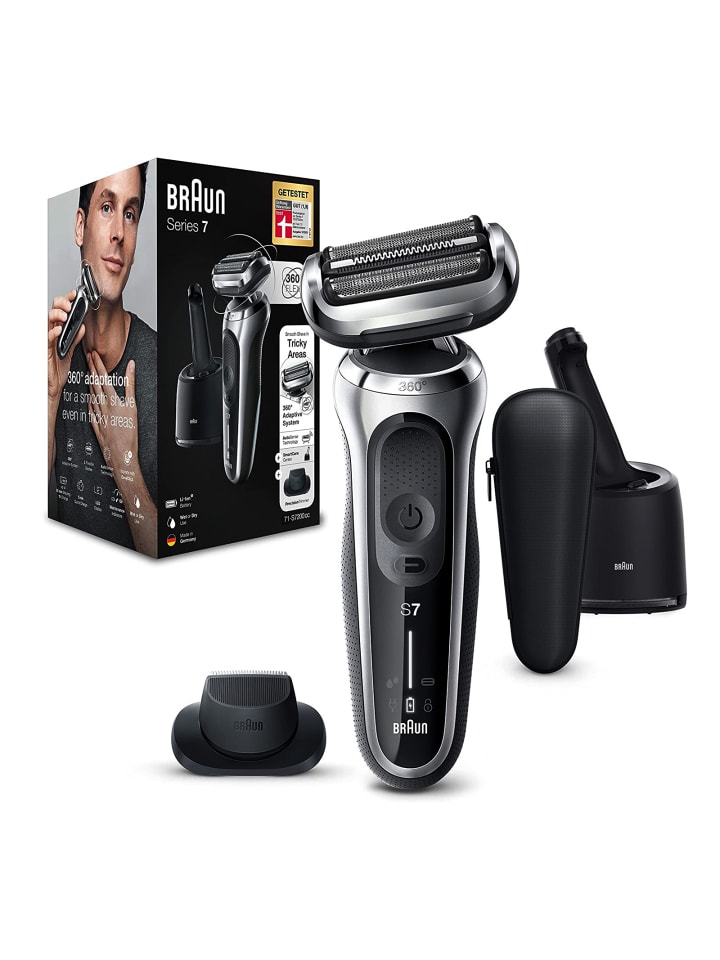 Braun Series 7 71-S7200cc silber Herrenrasierer in Schwarz günstig kaufen onesize