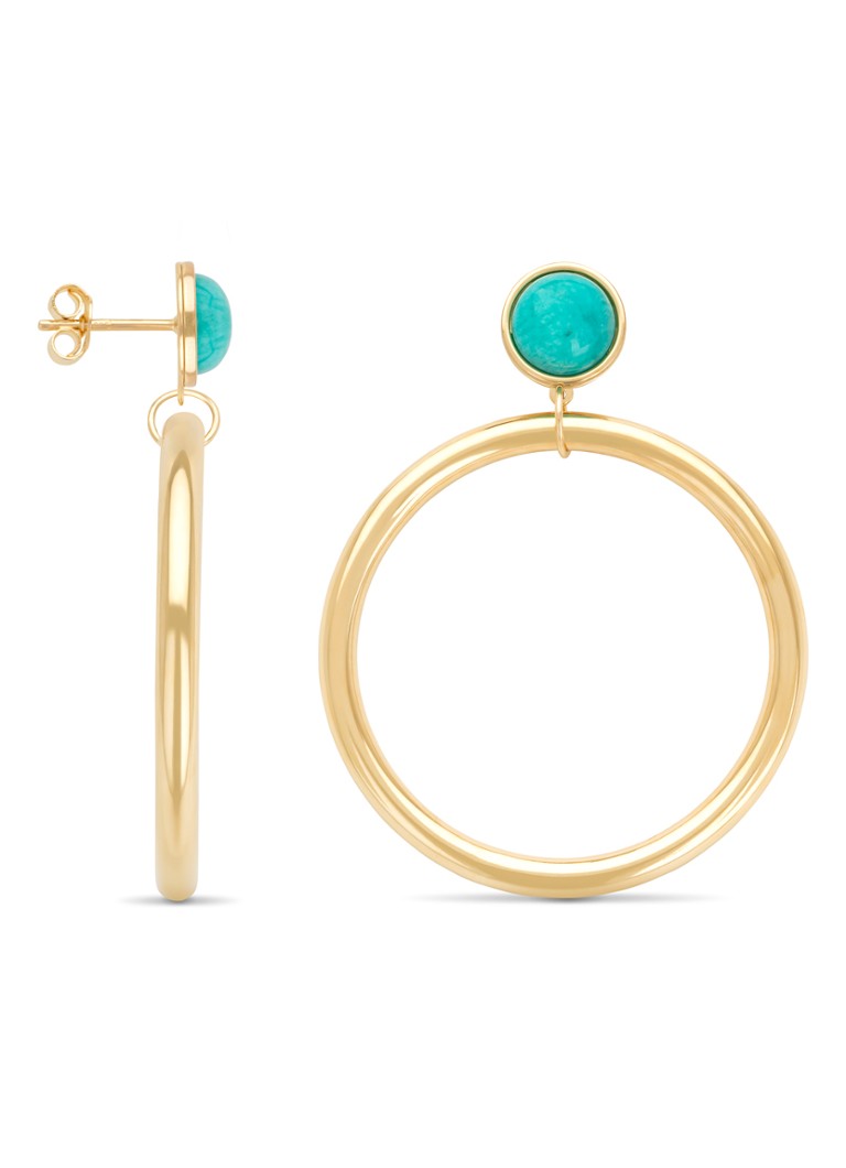 Diamond Point Yellow Gold Marigold Earrings