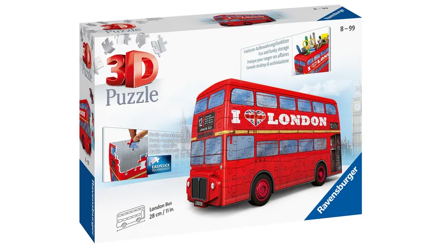Ravensburger Puzzle - 3D Puzzles - London Bus