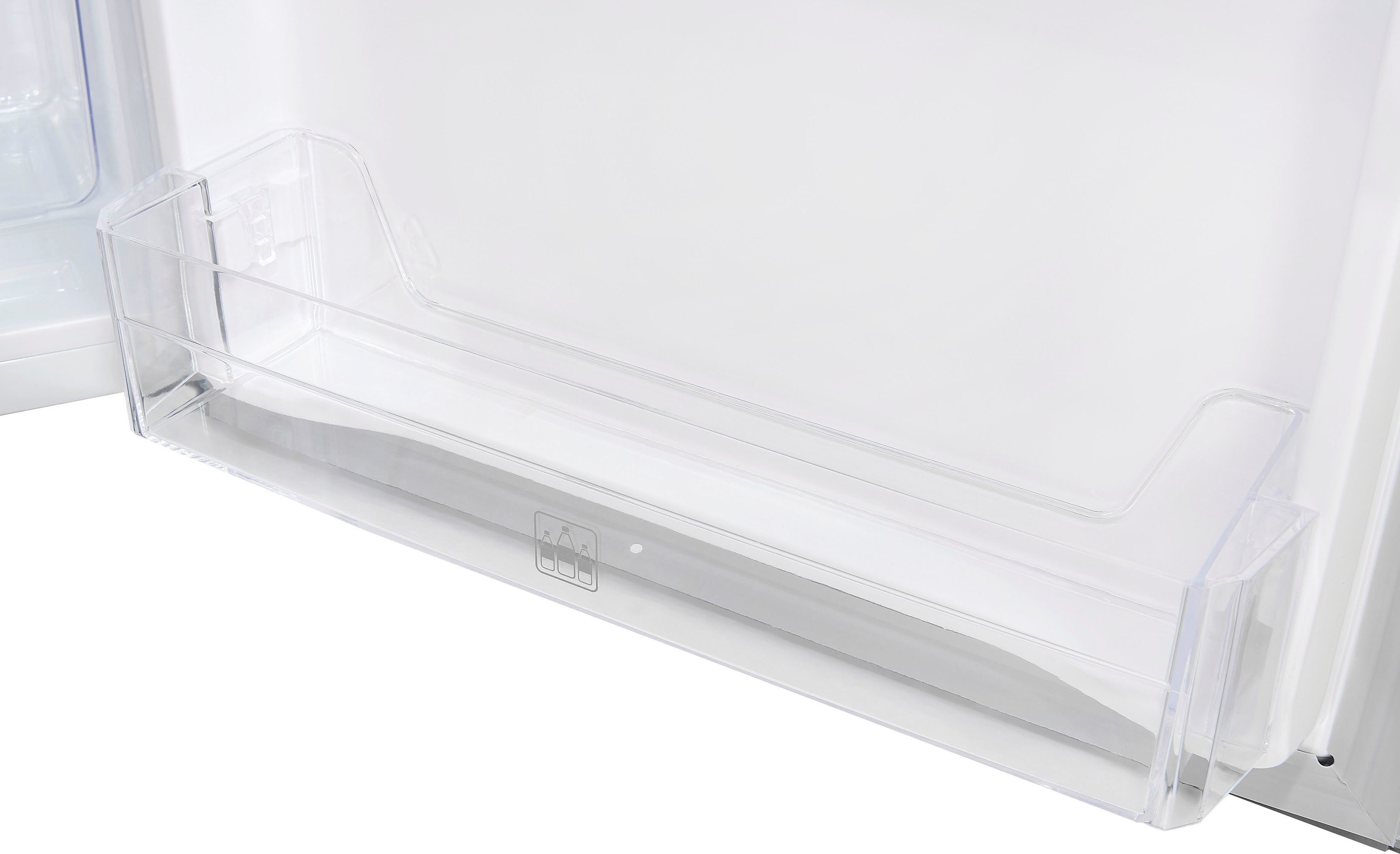 exquisit Kühlschrank KS16-4-HE-040E inoxlook, 85,5 cm hoch, 55,0 cm breit