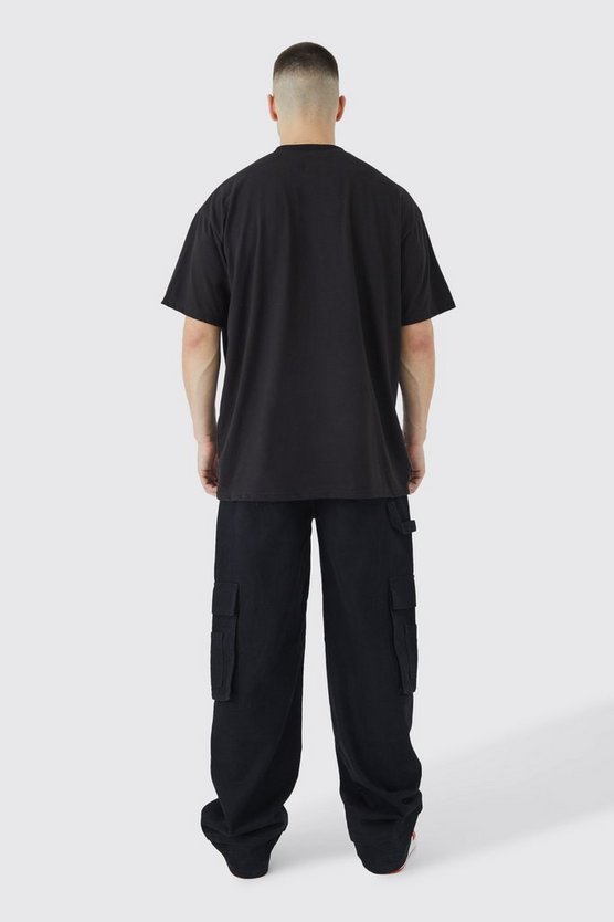 Tall Oversize T-Shirt mit Homme Devil Applikation