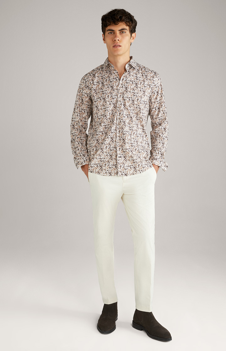 Hemd Pit in Beige/Braun