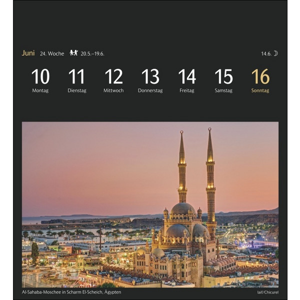 WELTREISEN POSTKARTENKALENDER 2024 - Kalender