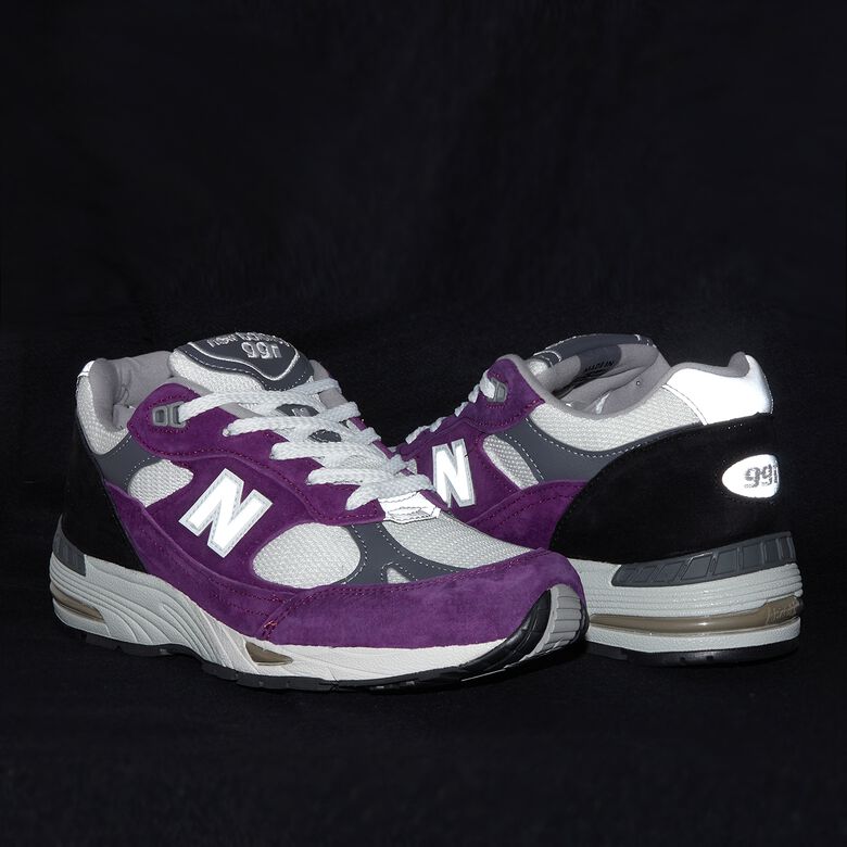 New Balance Wmns W991PUK grape juice alloy/black