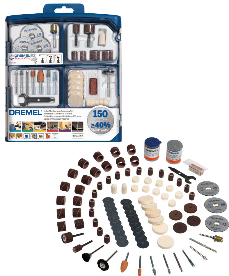 Dremel 2615S724JA 724JA Tilbehørssæt 150 dele