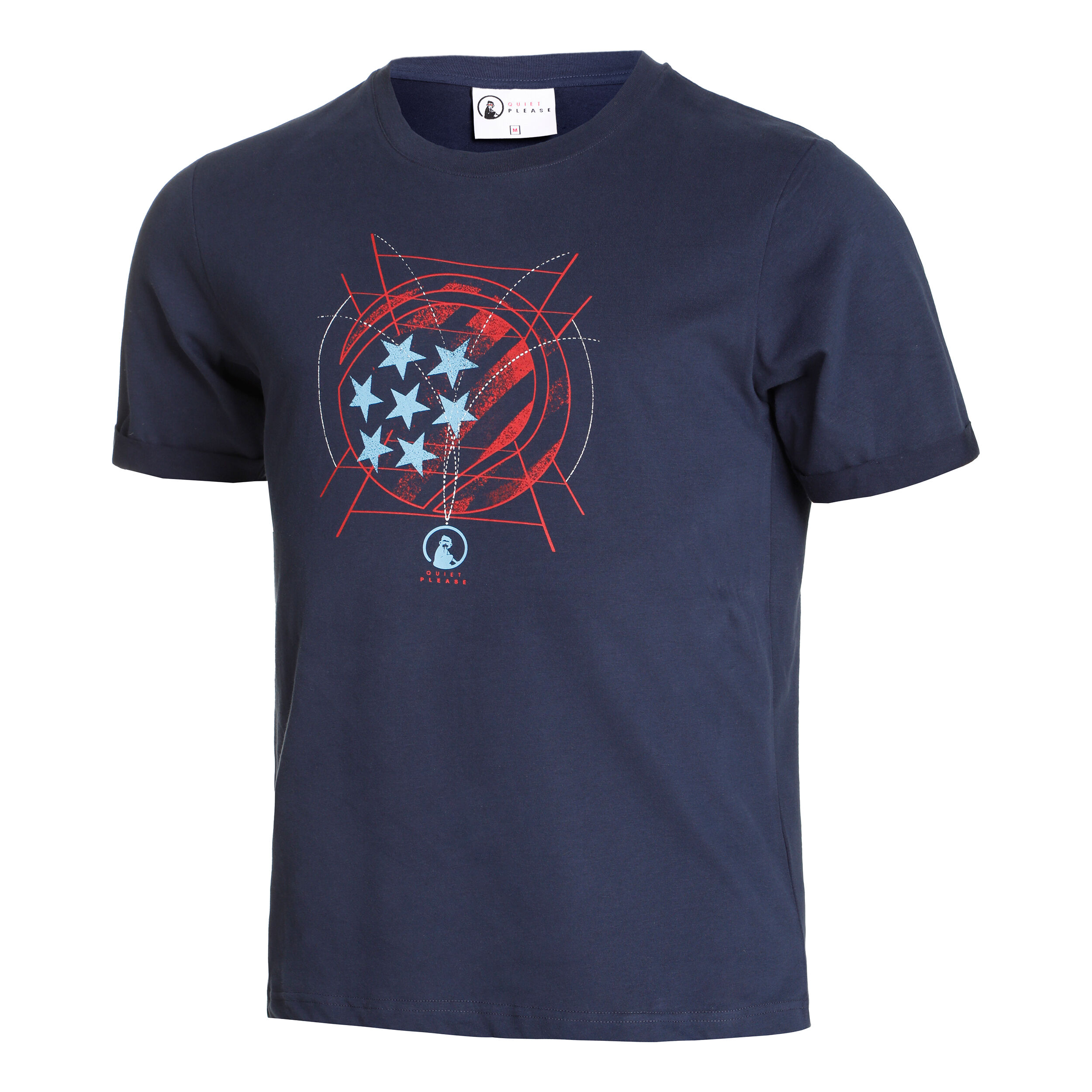 New York Tennis And Stars T-Shirt Herren - Blau, Mehrfarbig