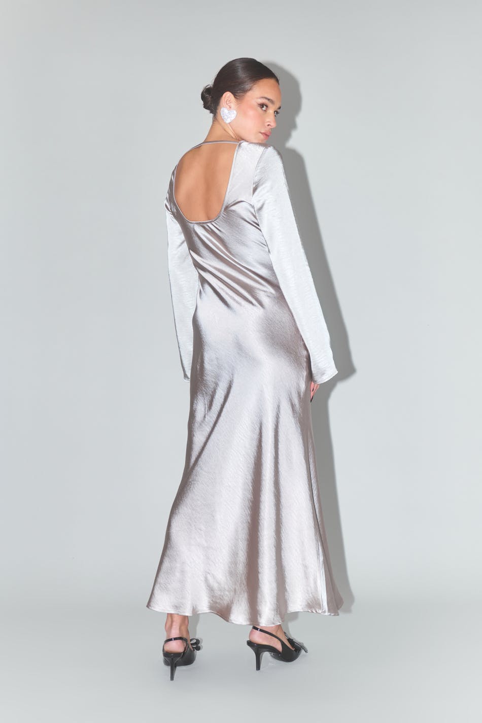 Satin maxi dress