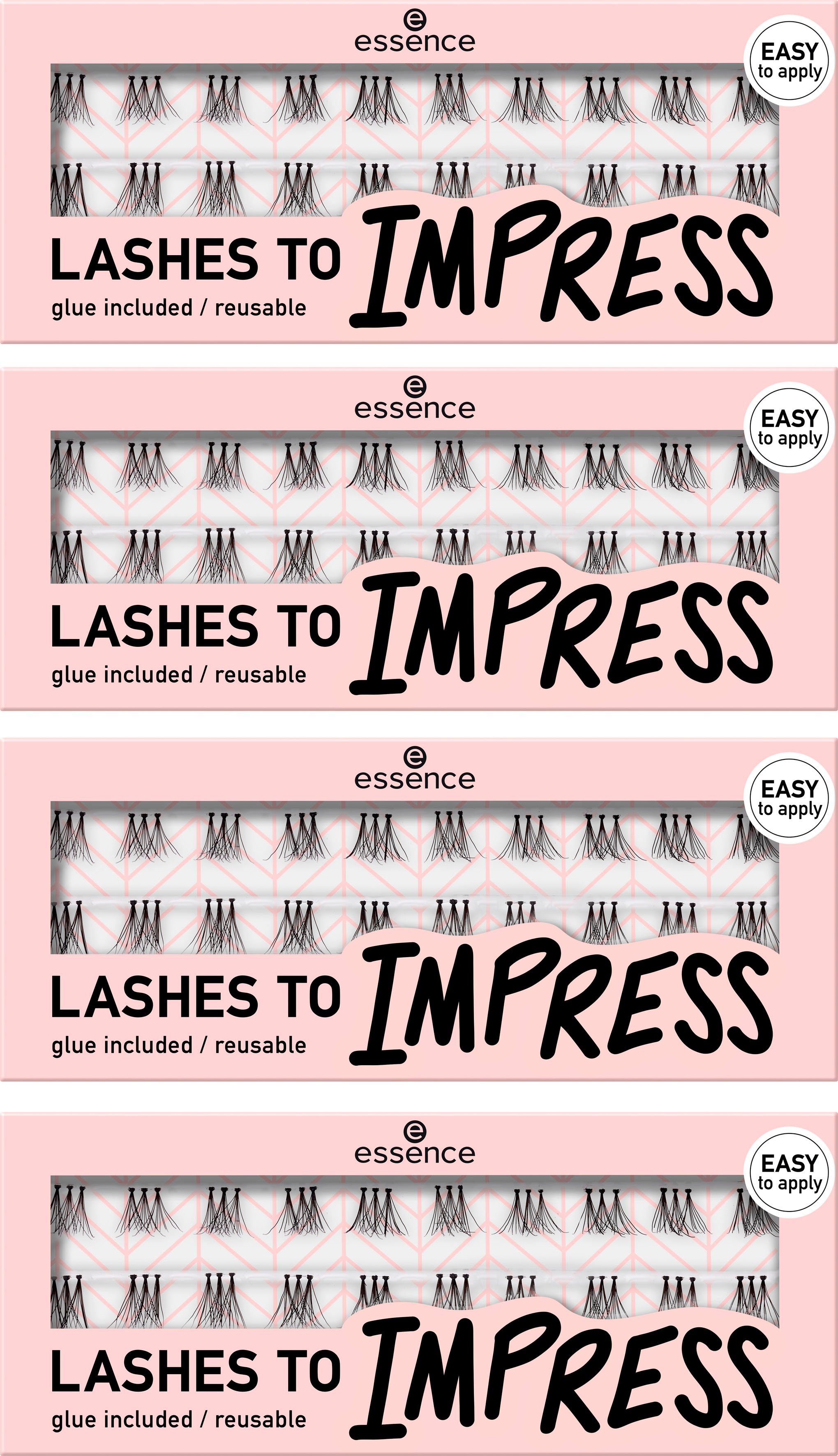 Essence Einzelwimpern essence LASHES TO IMPRESS 07, Packung, 4 tlg.
