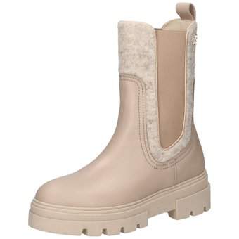 Tommy Hilfiger Feminine Felt Chelsea Bootie in beige