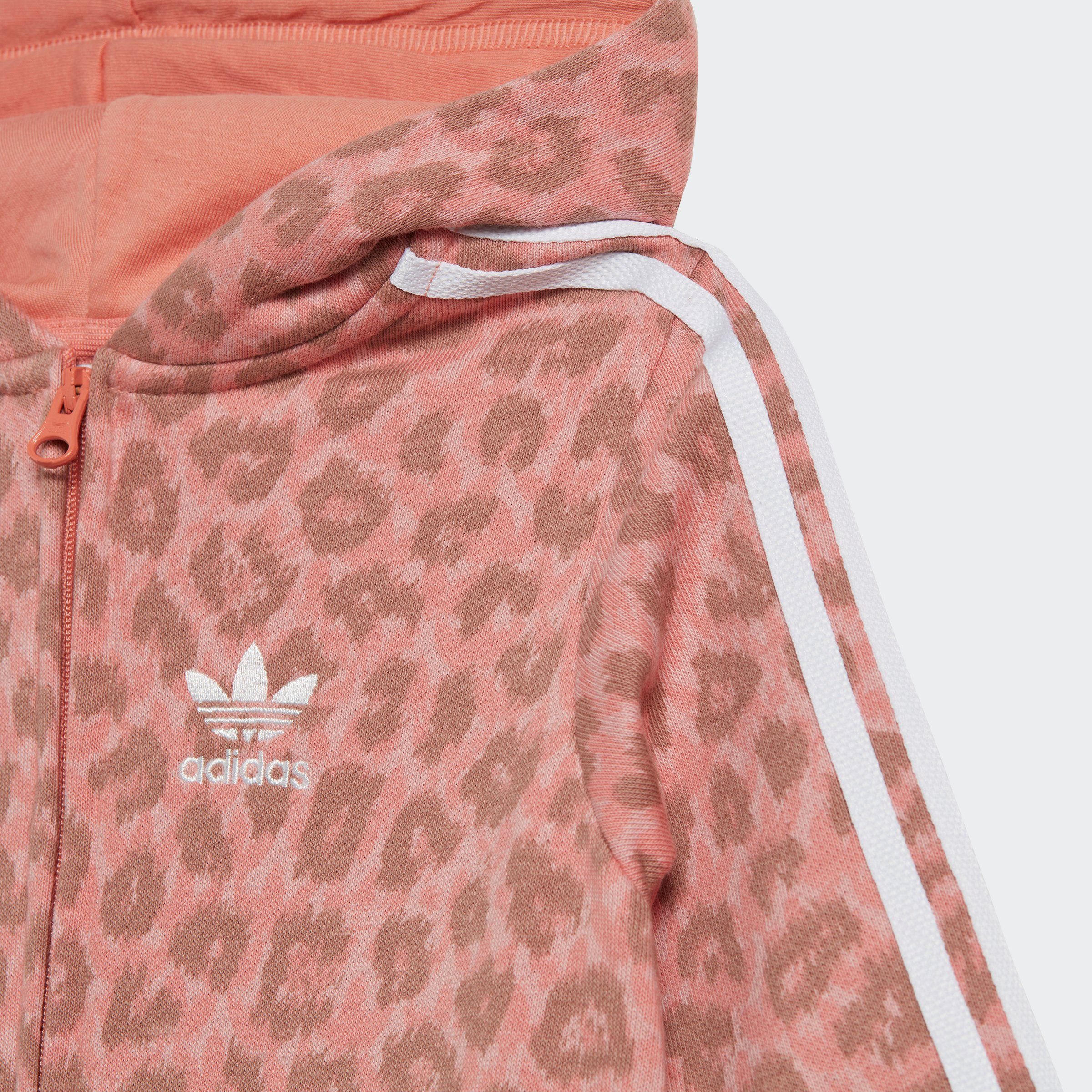 adidas Originals Trainingsanzug ANIMAL ALLOVER PRINT HOODED EINTEILER MIT OHREN (2-tlg)