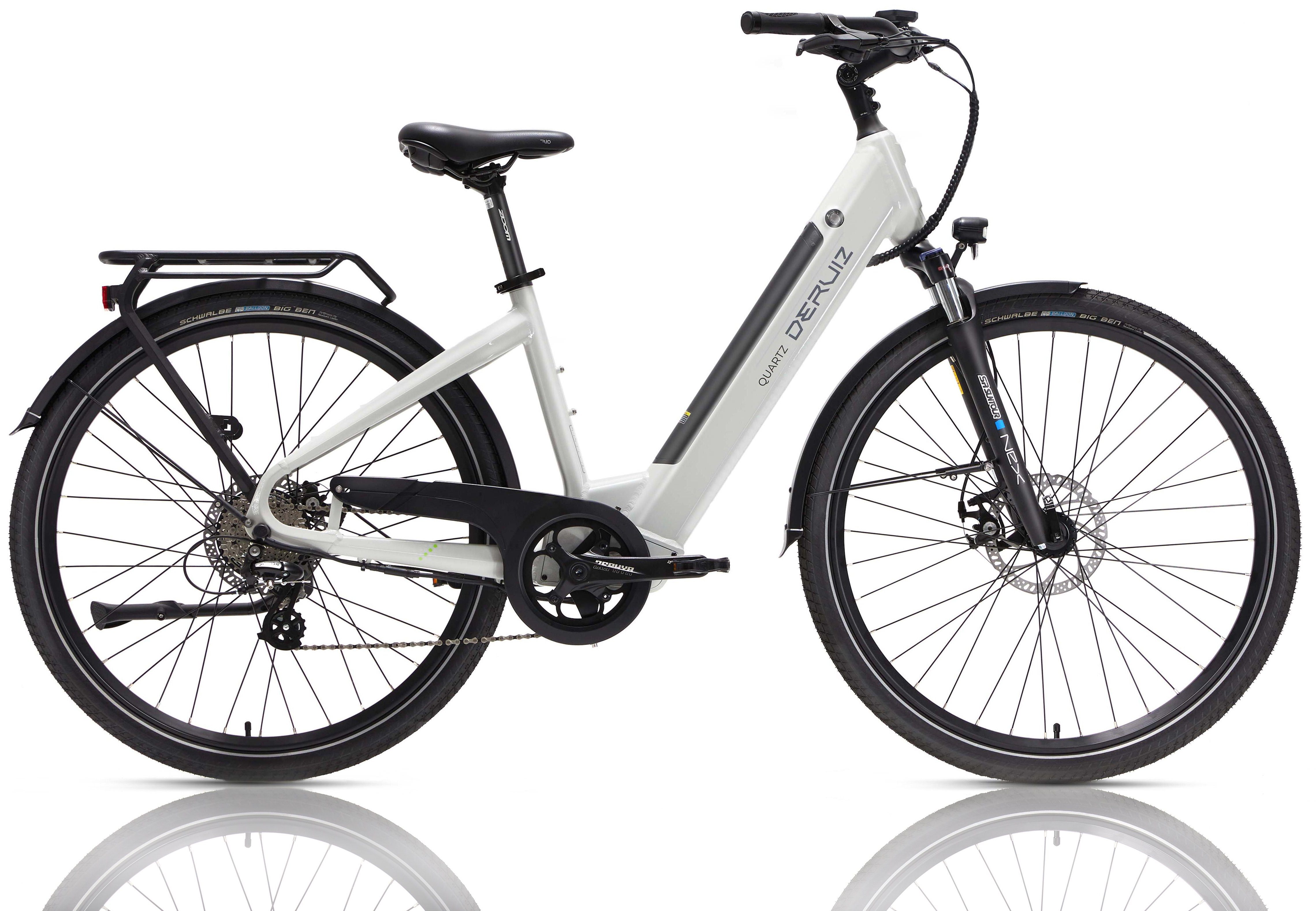 DERUIZ E-Bike Quartz 28 Zoll Ebike sale für Damen Herren, 644 Wh großer Kapazität, 8 Gang SHIMANO SHIMANO ALTUS 11-32T Schaltwerk, Kettenschaltung, Heckmotor, 644,00 Wh Baterrie, (mit Akku-Ladegerät, mit Werkzeug), 644Wh Batterien