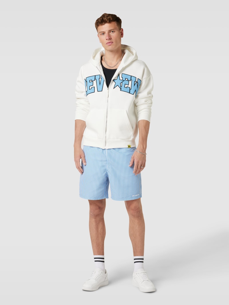 Sweatjacke mit Kapuze in weiß