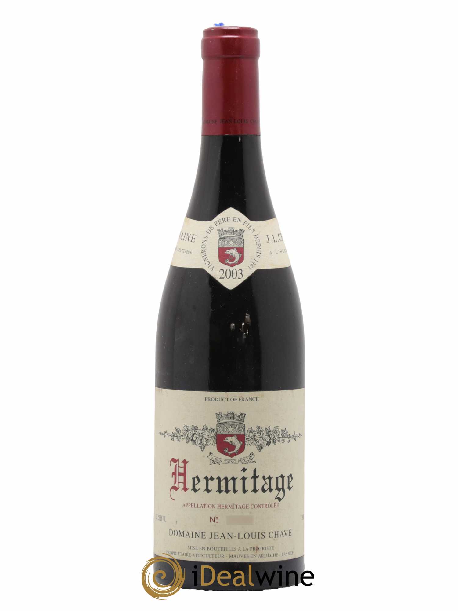 Hermitage Jean-Louis Chave  2003 - Lot de 1 Bouteille