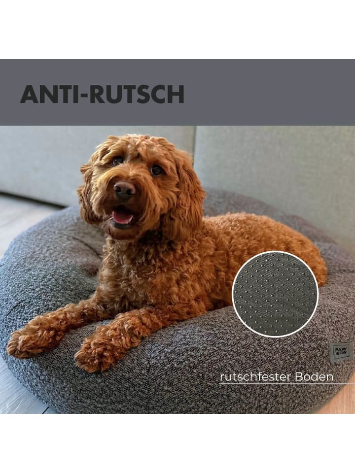 PAW WOW Hundebett LENI Bouclé Grau günstig kaufen 80 x 80 cm