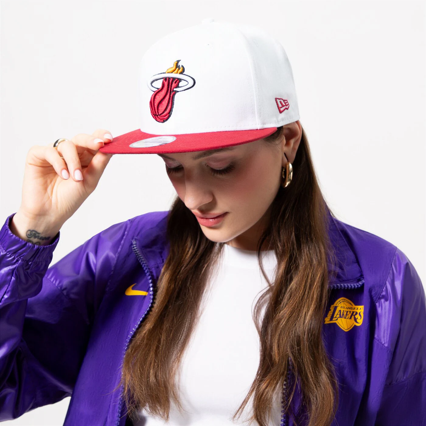 NEW ERA MÜTZE WHT CROWN TEAM 950 HEAT MIAMI HEAT Weiß