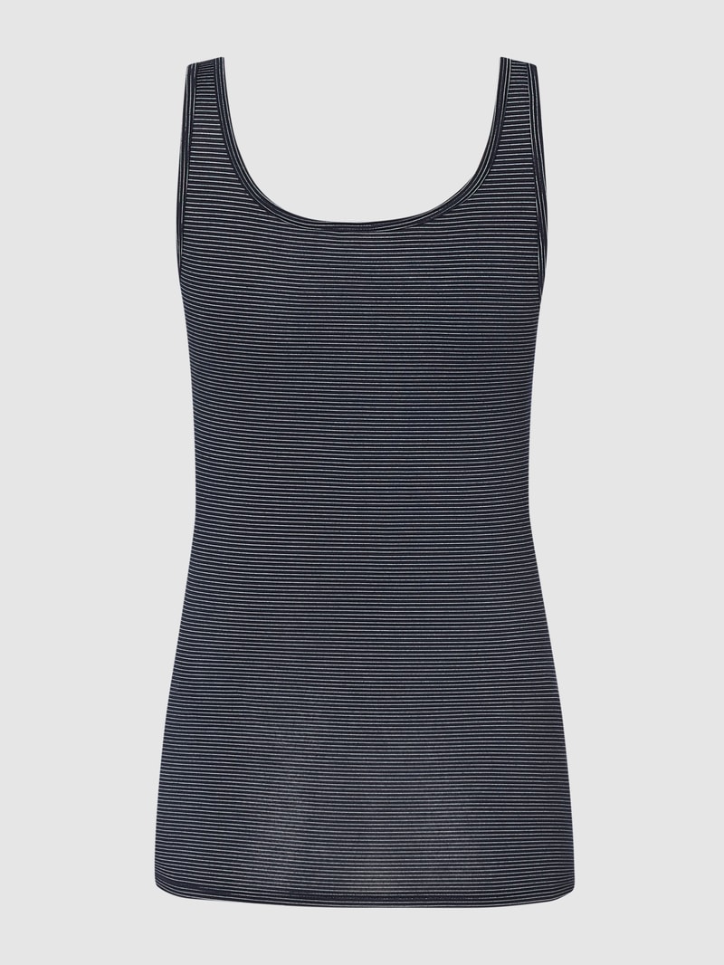 Tanktop mit Strukturmuster im 2er-Pack in dunkelblau