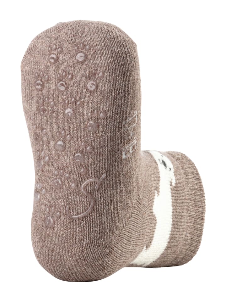 Sterntaler ABS Krabbelsocken 2er-Pack Eisbär in braun mel. günstig kaufen 16