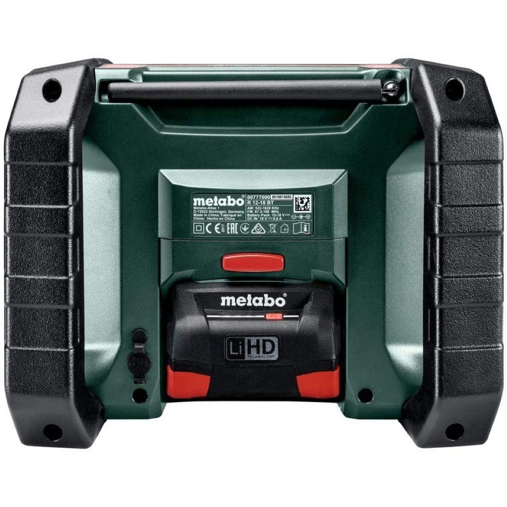 metabo R 12-18 BT - Baustellenradio - grün/schwarz Baustellenradio