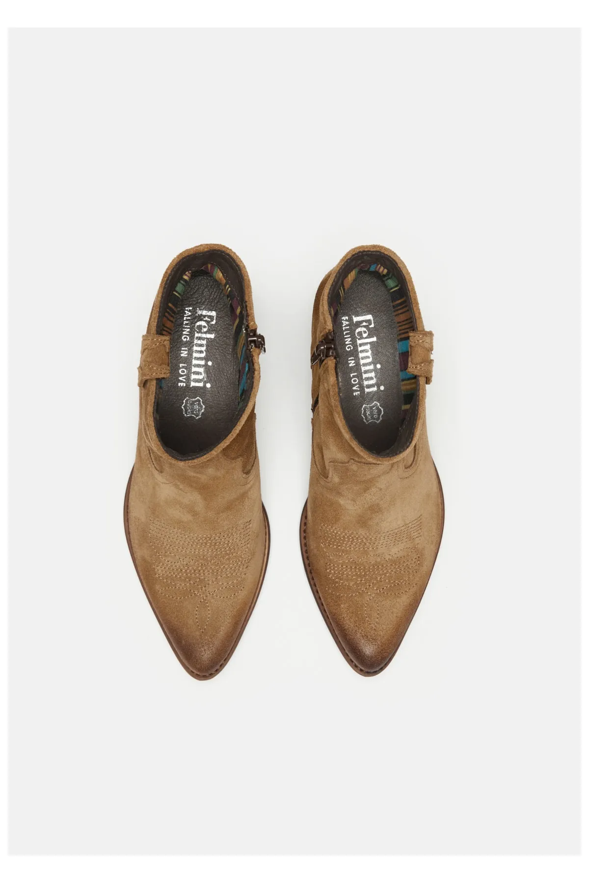 Felmini  Stiefelette - Grau - Blockabsatz