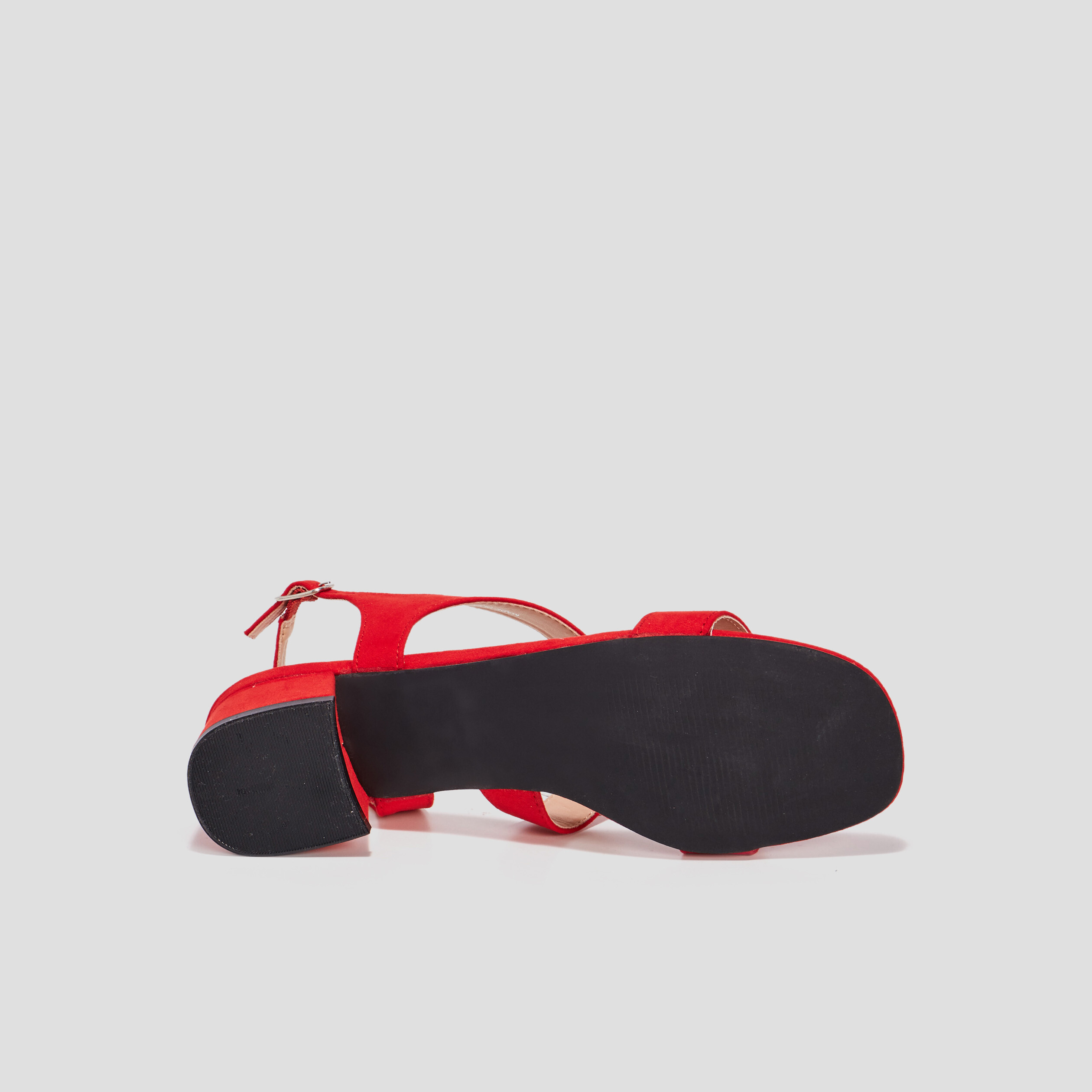 Sandales à talons rouge femme | La Halle
