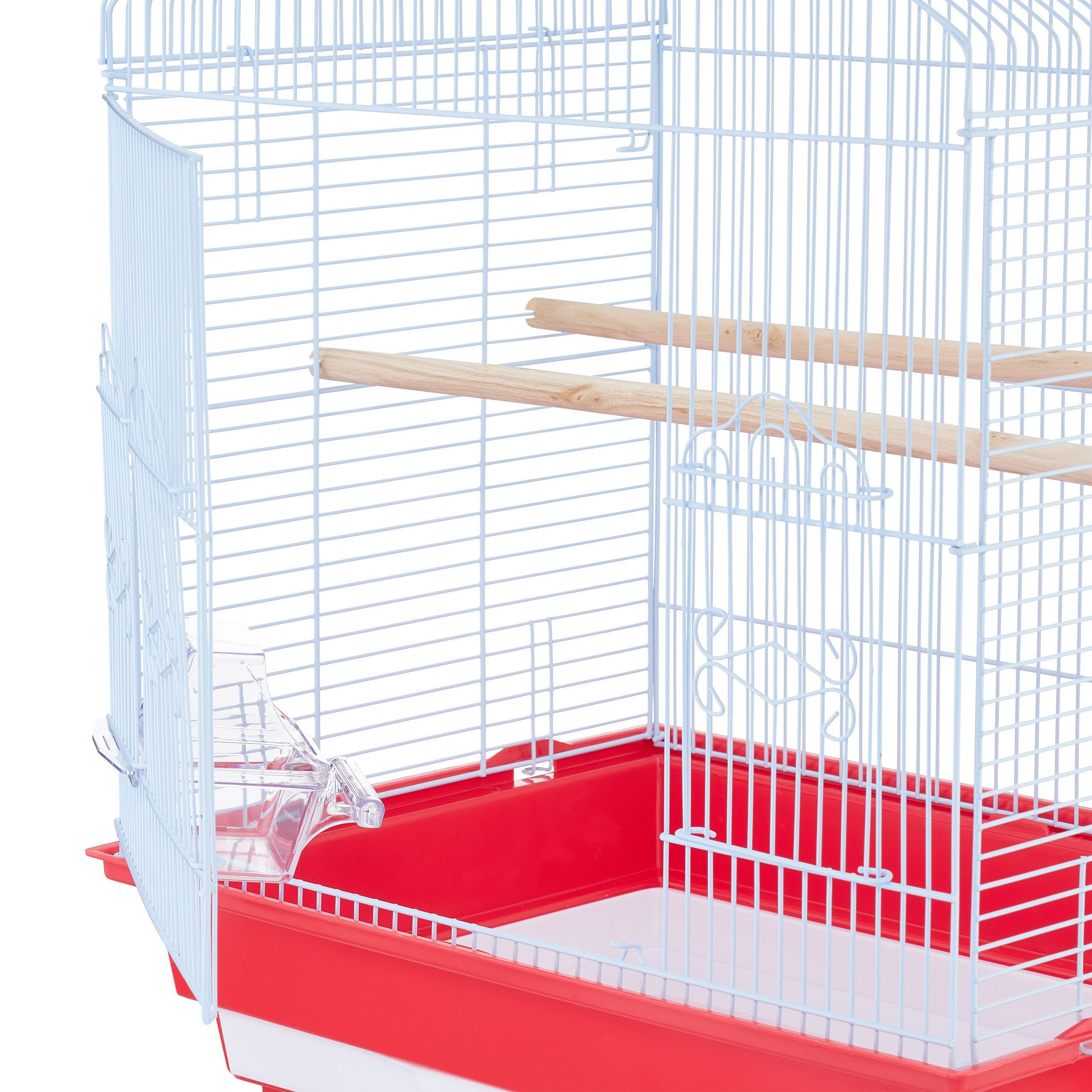 relaxdays Vogelkäfig Dekorativer Vogelkäfig