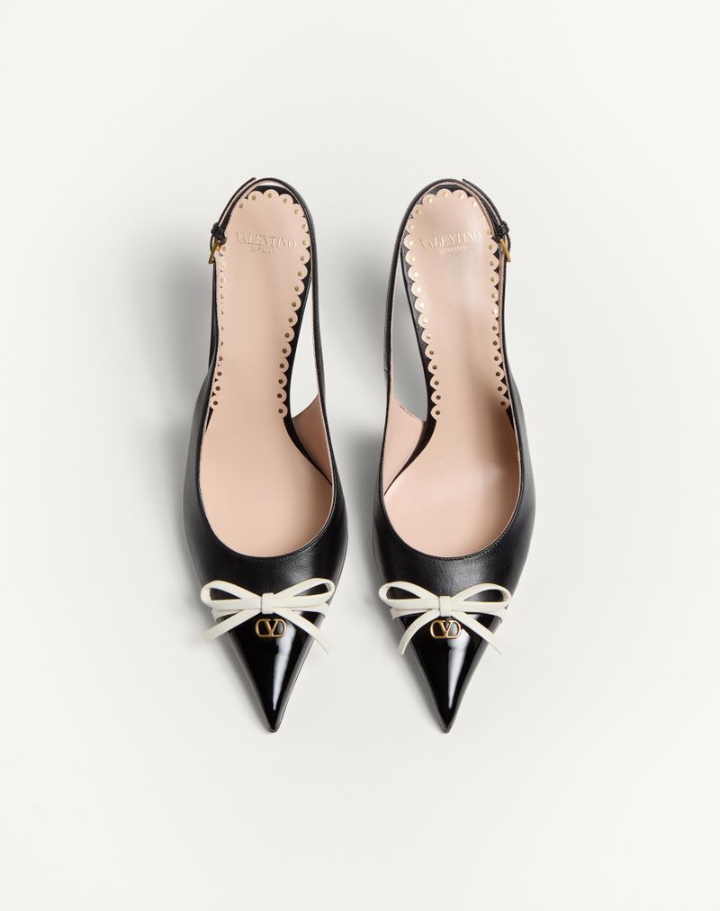 Bepointy 80mm slingback-pumps i laklæder og børnestil