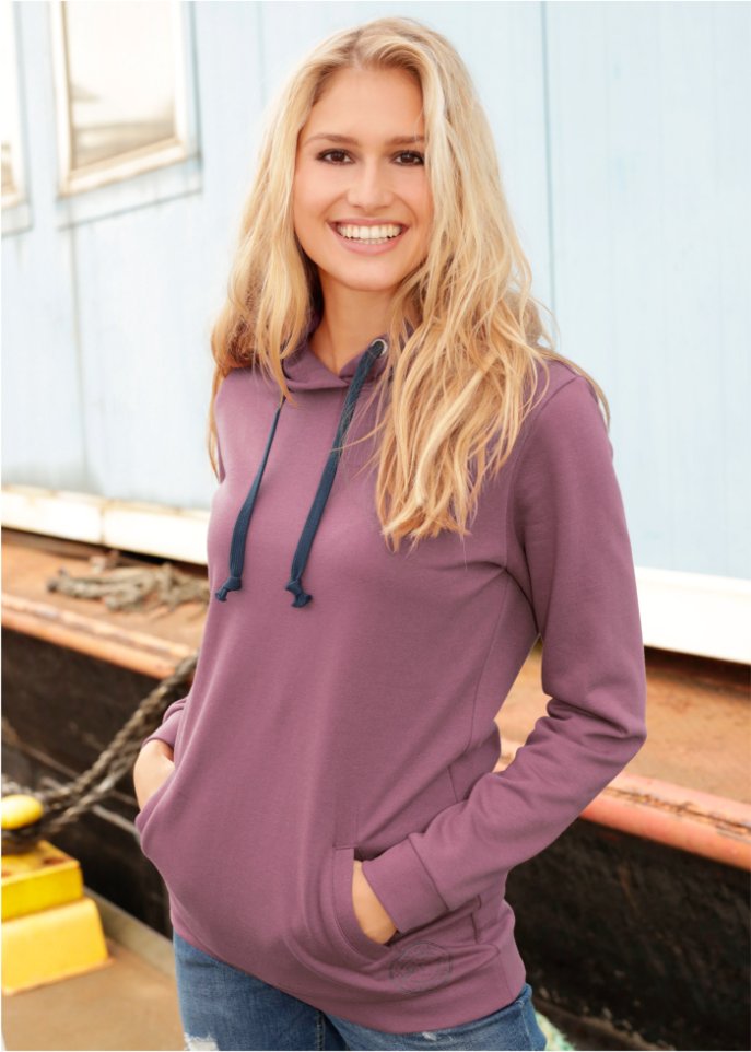 Longkapuzensweatshirt, Langarm