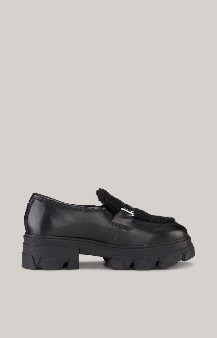 Loafer Peluche Camy Slip-on in Schwarz