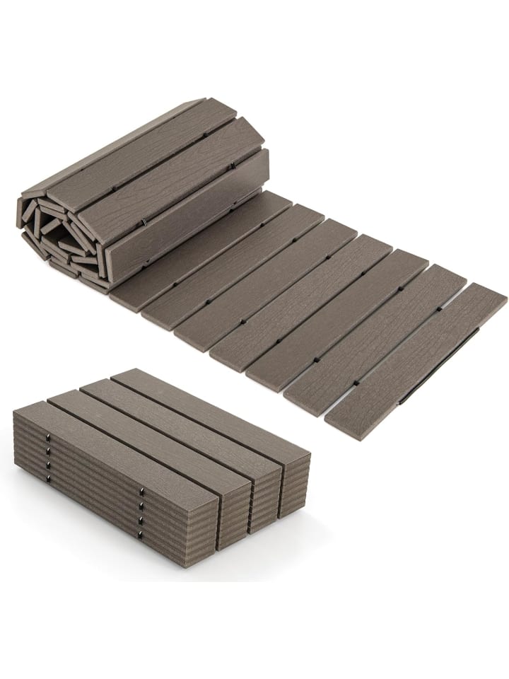 COSTWAY Rollweg aus HDPE 242cm in Grau günstig kaufen onesize