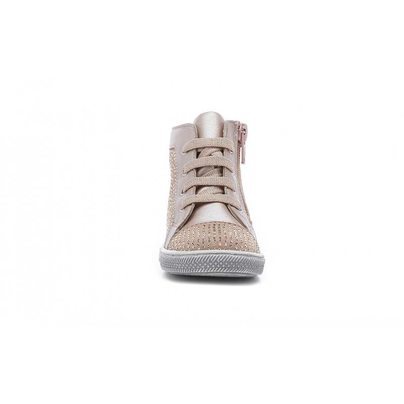Sneakers hautes cuir croute velours Circa