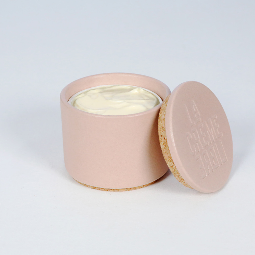 La crème libre Coffret Crème Riche Visage (Éco-recharge + Pot Rechargeable Beige Rosé) Soin Hydratant Visage
