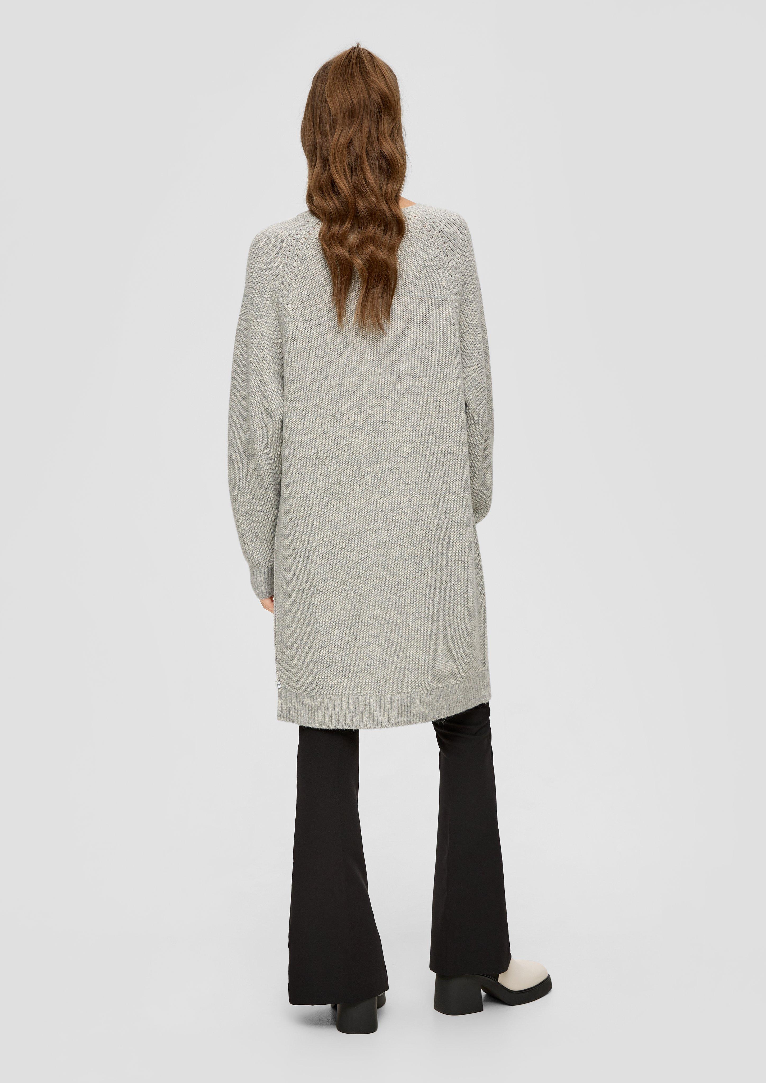 Lange Strickjacke aus Baumwollmix  2135295-07W0
