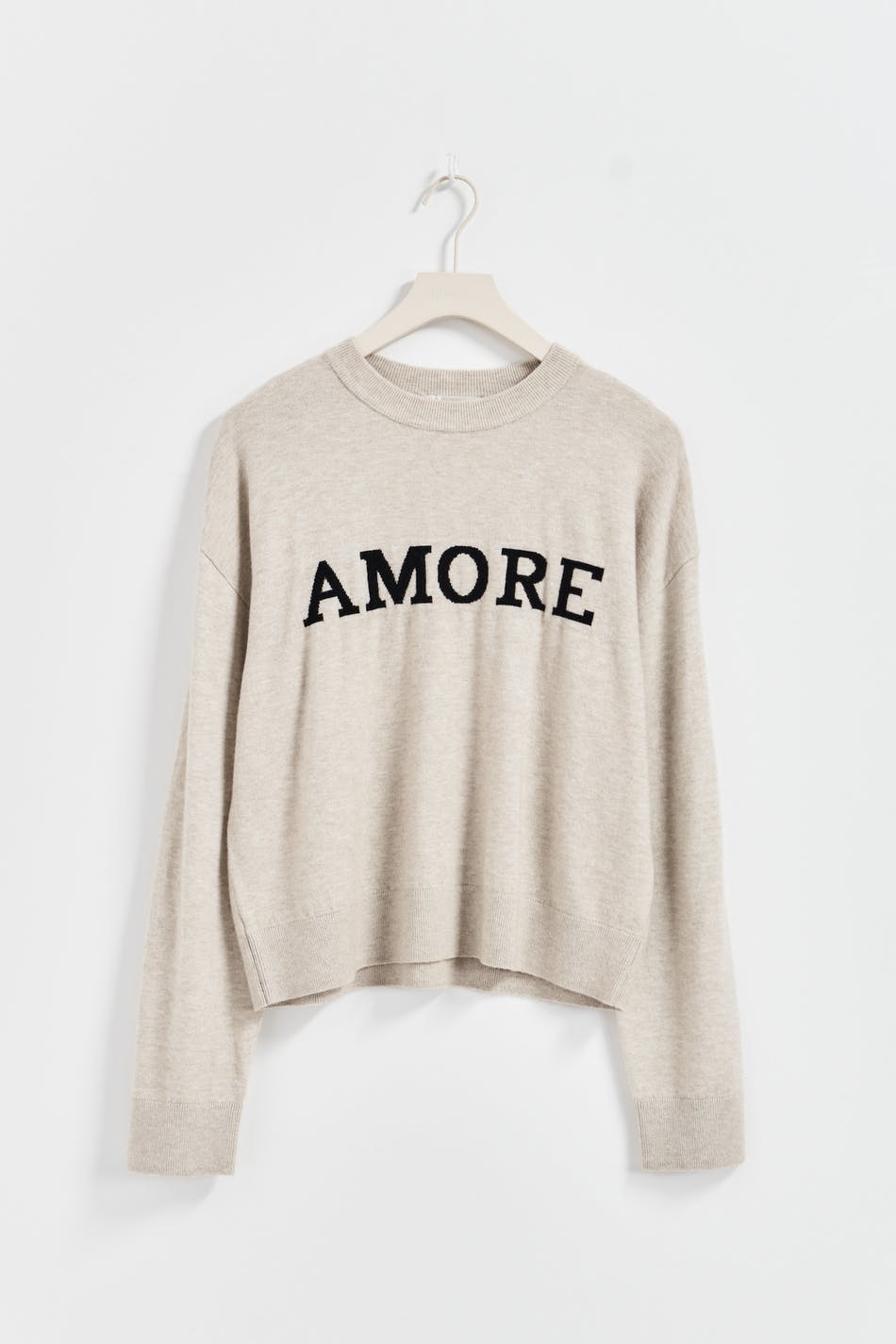 Y knitted embroidery sweater