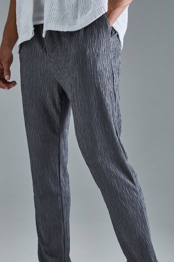 Smarte strukturierte Satin-Hose