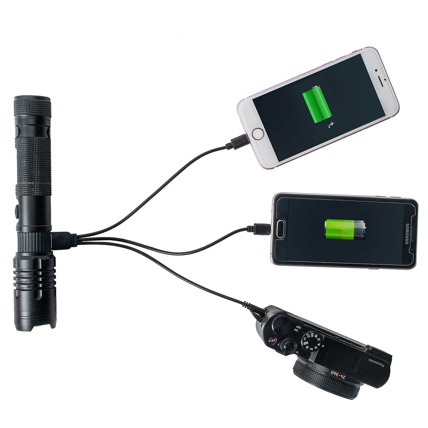 LED-Taschenlampe Powerbank