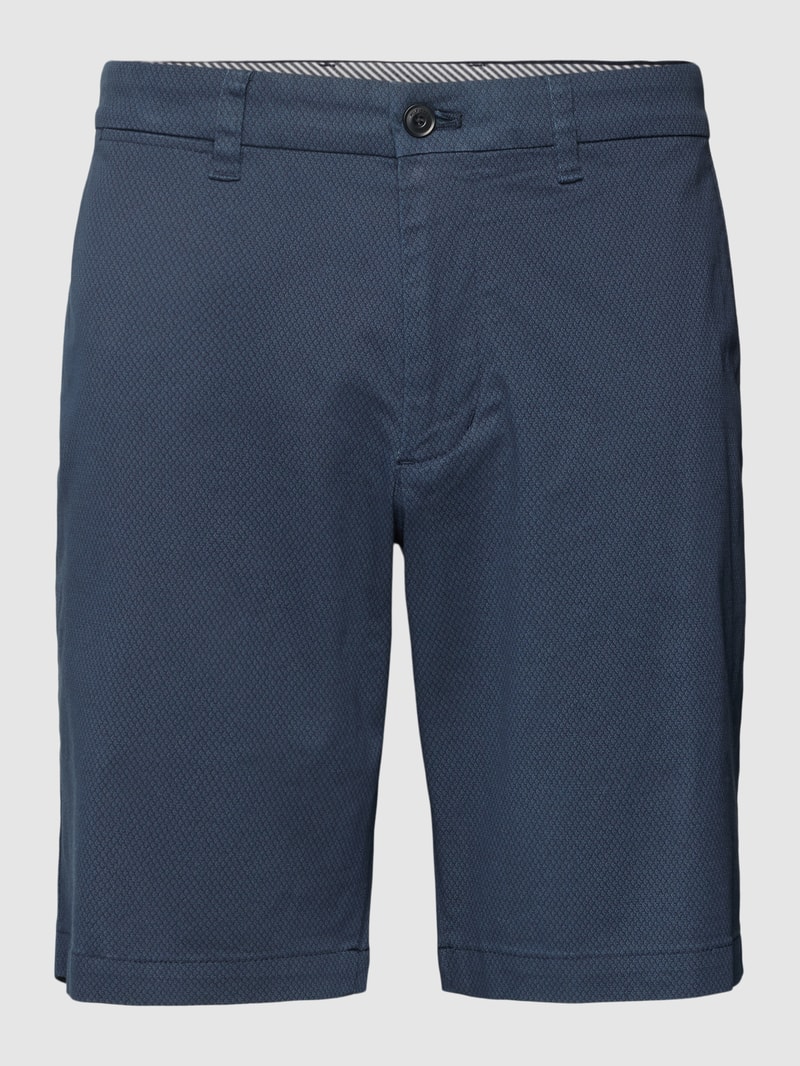Chino-Shorts mit französischen Eingrifftaschen Modell 'BROOKLYN' in marineblau