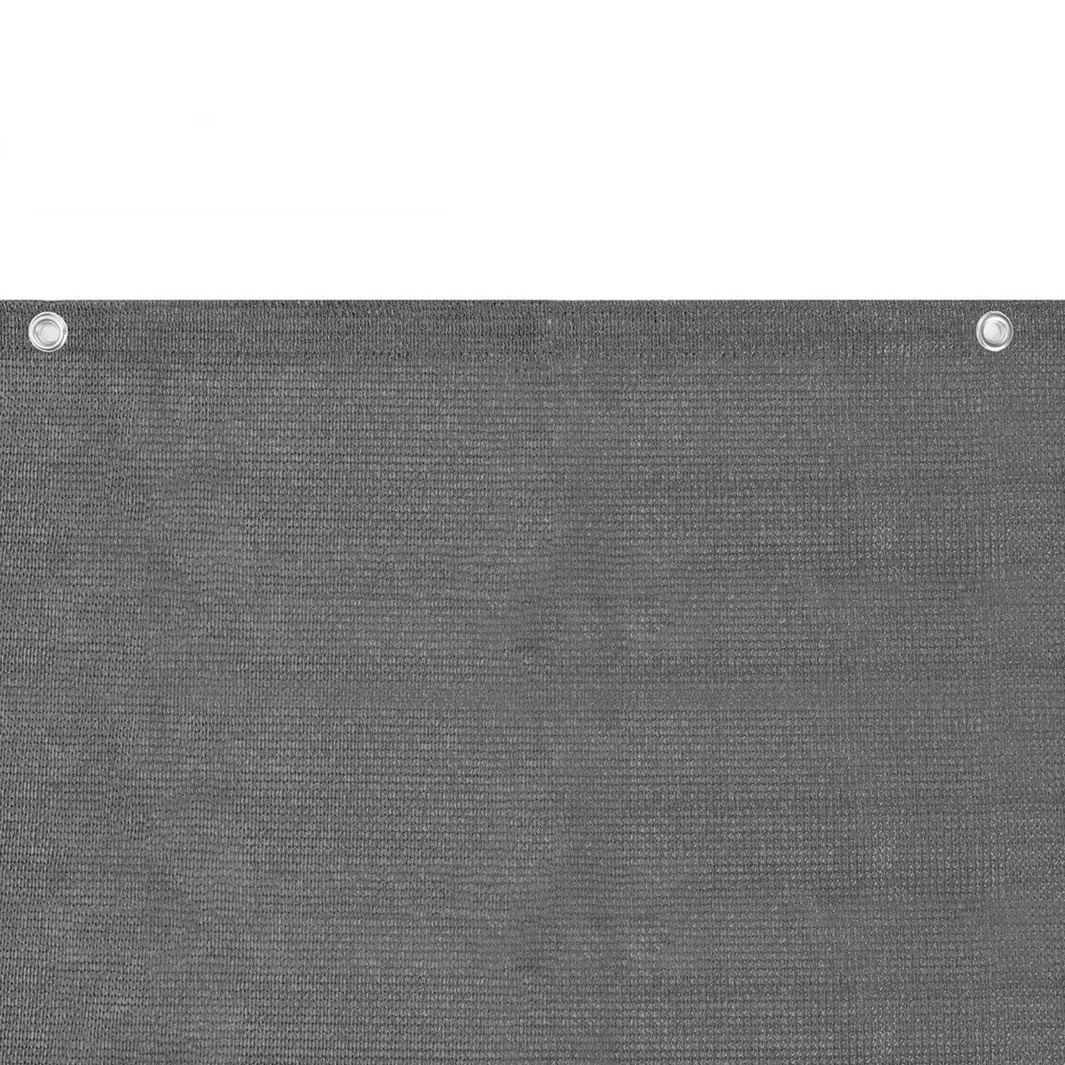 Sekey Balkonsichtschutz Balkon Sichtschutz Bespannung aus 220g/m² HDPE, dicht, Anthrazit mit Ösen, Nylon Kabelbinder und Kordel