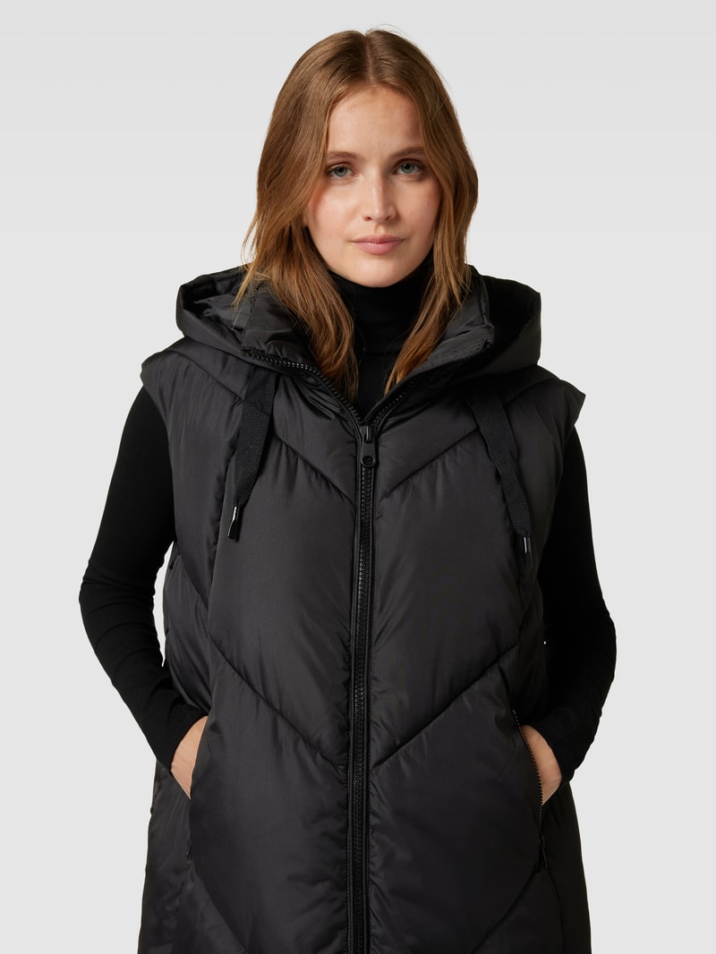 Steppweste in ärmellosem Design Modell 'BEVERLY' in schwarz